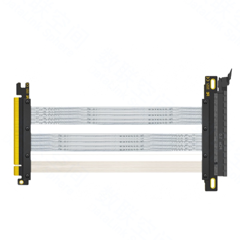 Gen4 PCIe x16显卡延长线 180度 铁氟龙线芯