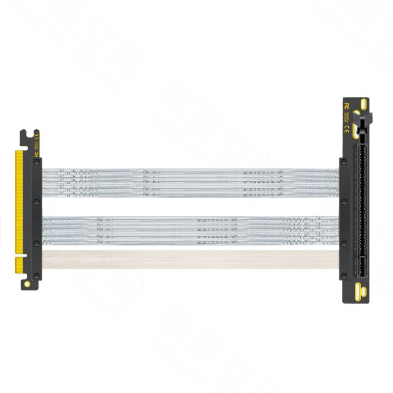 Gen4 PCIe x16显卡延长线 90度 铁氟龙线芯
